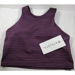 Athleta XS A-C Conscious Space Dye Crop Purple NWT